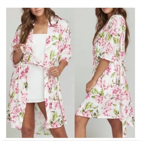 Show Me Your Mumu Garden Bloom Floral Robe one size - Picture 1 of 9